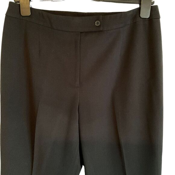 Carlisle Dress Pants Trousers Black Front Zipper Button Clasp Closure Lined 14 - Picture 4 of 12